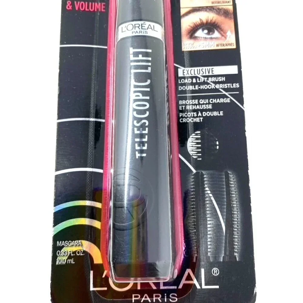 L'oreal Paris Telescopic Lift Mascara 990 Blackest Black 0.33 Fl Oz
